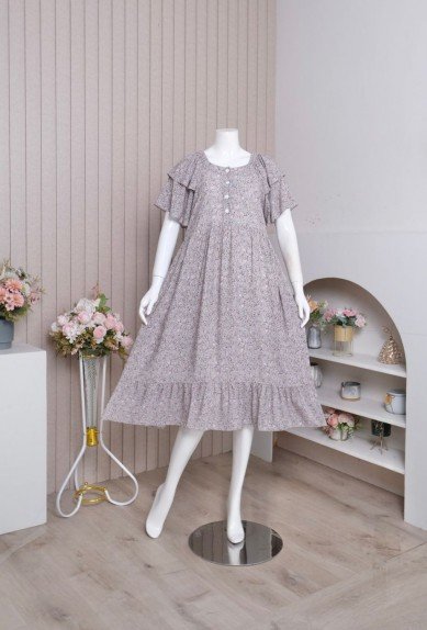 Zoraya Daster Ziva Dress Premium Baju Tidur Wanita Remaja Bumil Busui Terbaru Kekinian
