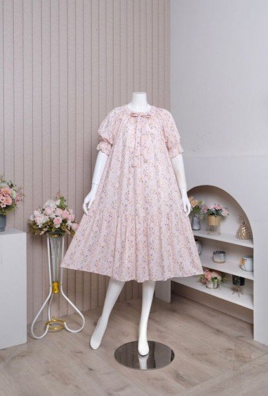 Zoraya Flora Dress Non Busui Daster Daster Adem
