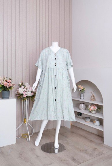 TERBARU ZORAYA Yasmina Dress Rayon Premium Adem Dan Lembut Mudah Disetrika Busui Friendly All Size