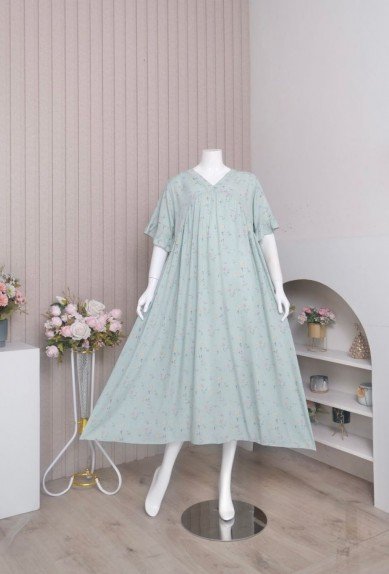 Zoraya Daster Marshanda Long Panjang Dress Motif Premium Remaja Terbaru Kekinian