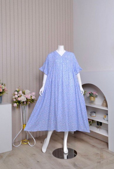 Zoraya Daster Marshanda Long Panjang Dress Motif Premium Remaja Terbaru Kekinian