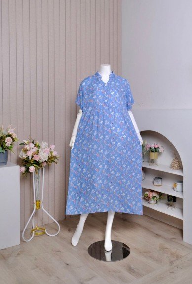 TERLARIS Daster Dress Cesara ZORAYA Rayon Premium Busui friendly kancing hidup