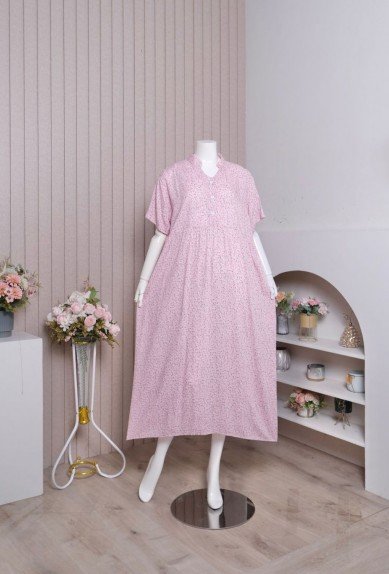 TERLARIS Daster Dress Cesara ZORAYA Rayon Premium Busui friendly kancing hidup