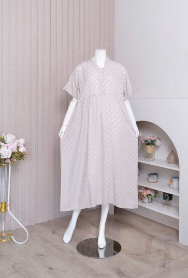 TERLARIS Daster Dress Cesara ZORAYA Rayon Premium Busui friendly kancing hidup