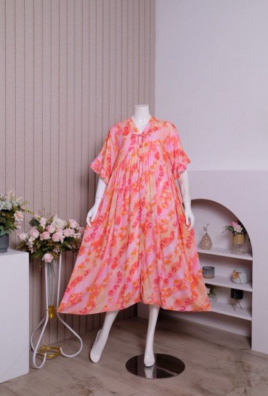 ZORAYA daster new kimono panjang dress motif premium remaja bumil ZORAYA daster new kimono panjang dress motif premium remaja bumil