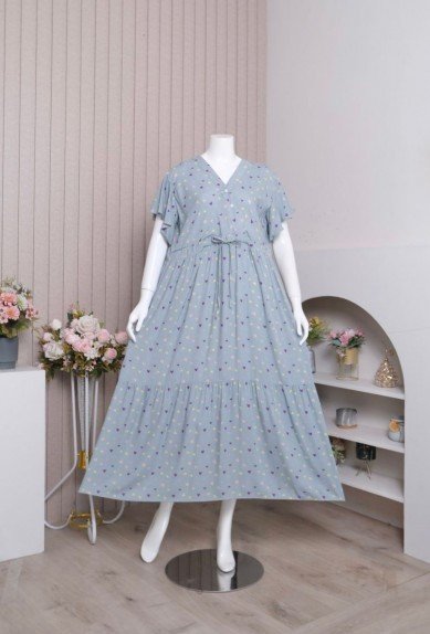 Dress Rumahan Daster Kekinian Raisa Motif ZORAYA Rayon Premium Busui friendly kancing hidup Rempel pundak dan dada cantik All Size Ld 120 Dress Rumahan Daster Kekinian Raisa Motif ZORAYA Rayon Premium Busui friendly kancing hidup Rempel pundak dan dada cantik All Size Ld 120