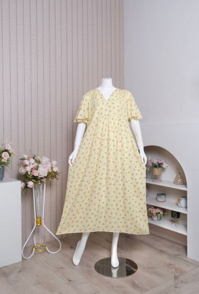 ZORAYA - Camelia Long Daster Premium Busui Daster Adem Tangan Pendek Motif ZORAYA - Camelia Long Daster Premium Busui Daster Adem Tangan Pendek Motif