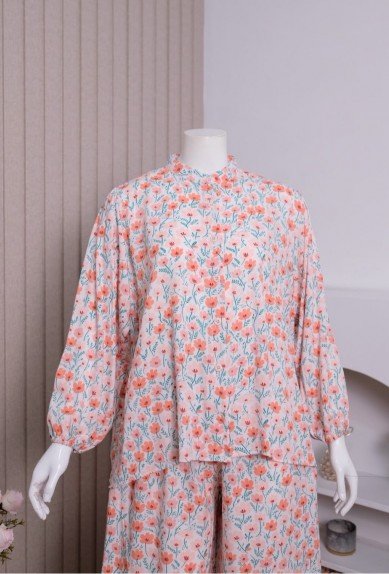 ZORAYA Hanna Set Piyama Rayon Premium Busui Bumil OneSet Kulot Setelan Panjang