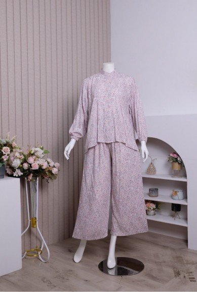 ZORAYA Hanna Set Piyama Rayon Premium Busui Bumil OneSet Kulot Setelan Panjang ZORAYA Hanna Set Piyama Rayon Premium Busui Bumil OneSet Kulot Setelan Panjang