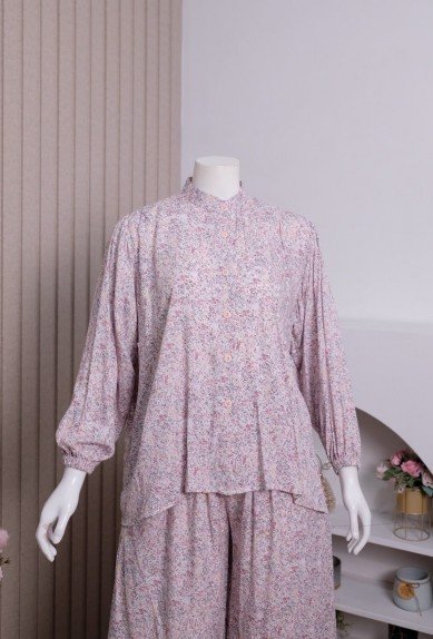 ZORAYA Hanna Set Piyama Rayon Premium Busui Bumil OneSet Kulot Setelan Panjang ZORAYA Hanna Set Piyama Rayon Premium Busui Bumil OneSet Kulot Setelan Panjang