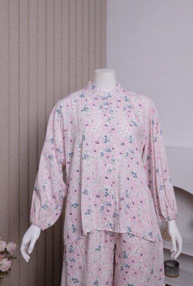 ZORAYA Hanna Set Piyama Rayon Premium Busui Bumil OneSet Kulot Setelan Panjang ZORAYA Hanna Set Piyama Rayon Premium Busui Bumil OneSet Kulot Setelan Panjang