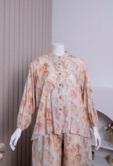 ZORAYA Hanna Set Piyama Rayon Premium Busui Bumil OneSet Kulot Setelan Panjang ZORAYA Hanna Set Piyama Rayon Premium Busui Bumil OneSet Kulot Setelan Panjang