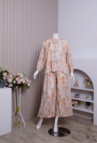 ZORAYA Hanna Set Piyama Rayon Premium Busui Bumil OneSet Kulot Setelan Panjang ZORAYA Hanna Set Piyama Rayon Premium Busui Bumil OneSet Kulot Setelan Panjang