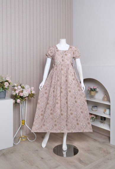 Zoraya Daster Ayumi Dress Motif Premium Remaja Bumil Busui Terbaru Kekinian