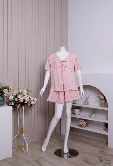 Zoraya Ellen Set Jumbo Setelan Wanita Piyama Celana Pendek OneSet Tangan Pendek Pajamas Terbaru Hotpants Kekinian Baju Kancing Zoraya Ellen Set Jumbo Setelan Wanita Piyama Celana Pendek OneSet Tangan Pendek Pajamas Terbaru Hotpants Kekinian Baju Kancing