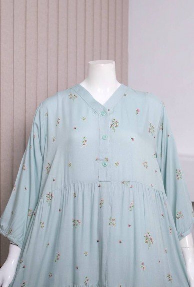 Zoraya Leia Dress Daster Rayon Premium Remaja Bumil Busui Terbaru Baju Tidur Wanita Kekinian Panjang Lembut Motif
