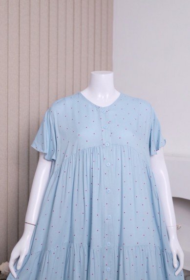 Zoraya Kalee Dress Daster Rayon Premium Remaja Bumil Busui Terbaru Baju Tidur Wanita Kekinian Panjang Lembut Motif