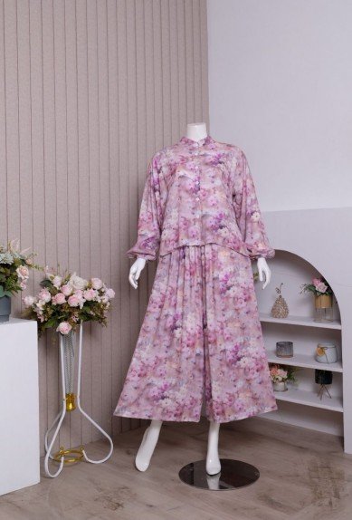 ZORAYA Zemia Set Piyama Rayon Premium Busui Bumil OneSet Kulot Setelan Panjang