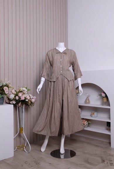 ZORAYA Serena Set Piyama Rayon Premium Busui Bumil OneSet Kulot Setelan Panjang ZORAYA Serena Set Piyama Rayon Premium Busui Bumil OneSet Kulot Setelan Panjang