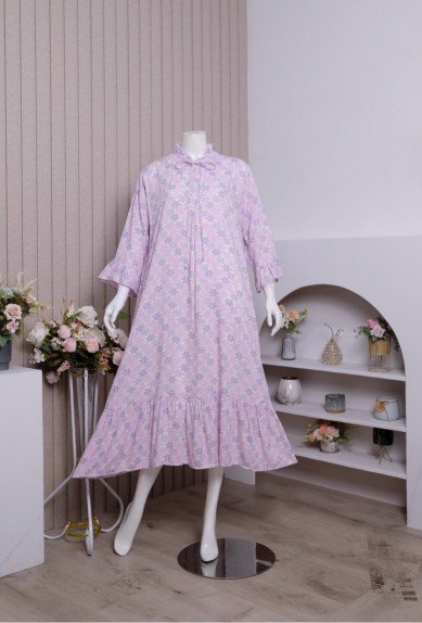 Zoraya Anya Dress Daster Rayon Premium Remaja Bumil Busui Terbaru Baju Tidur Wanita Kekinian Panjang Lembut Motif